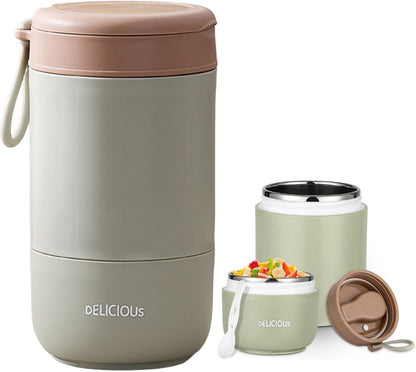 Ganesh Smart Stack 3 Layer Protable Lunch Box Stainless Steel Airtight Leak-Proof Lunch Box for Office, School, Picnic -Brown, 1200 Milliliters