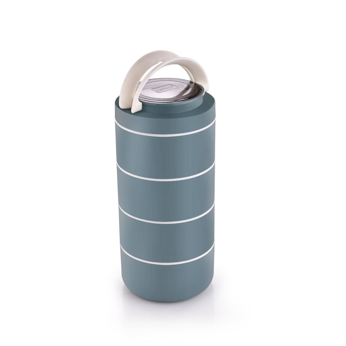 Ganesh Smart Stack 3 Layer Protable Lunch Box Stainless Steel Airtight Leak-Proof Lunch Box for Office, School, Picnic -Brown, 1200 Milliliters