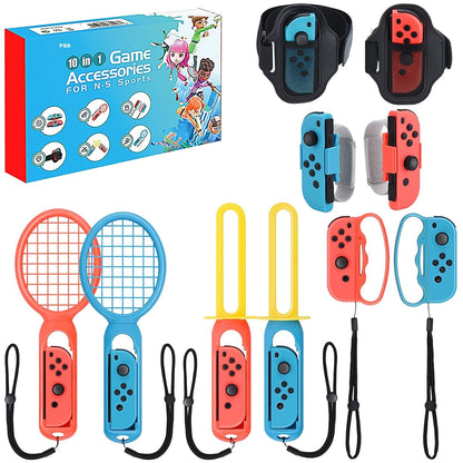 PSS Compatible with Nintendo Switch Sports Accessories Bundle, 10 in 1